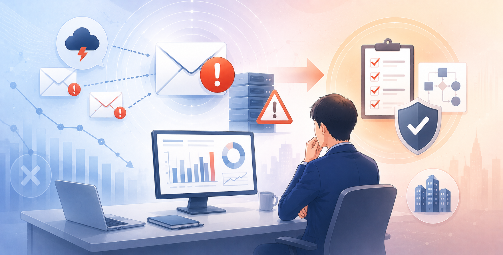 障害発生が常態化するクラウドメールの実態と企業が取るべき業務継続対策【調査レポート】
